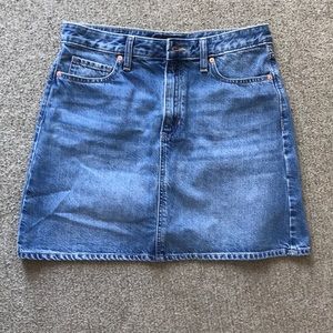 Jean mini skirt